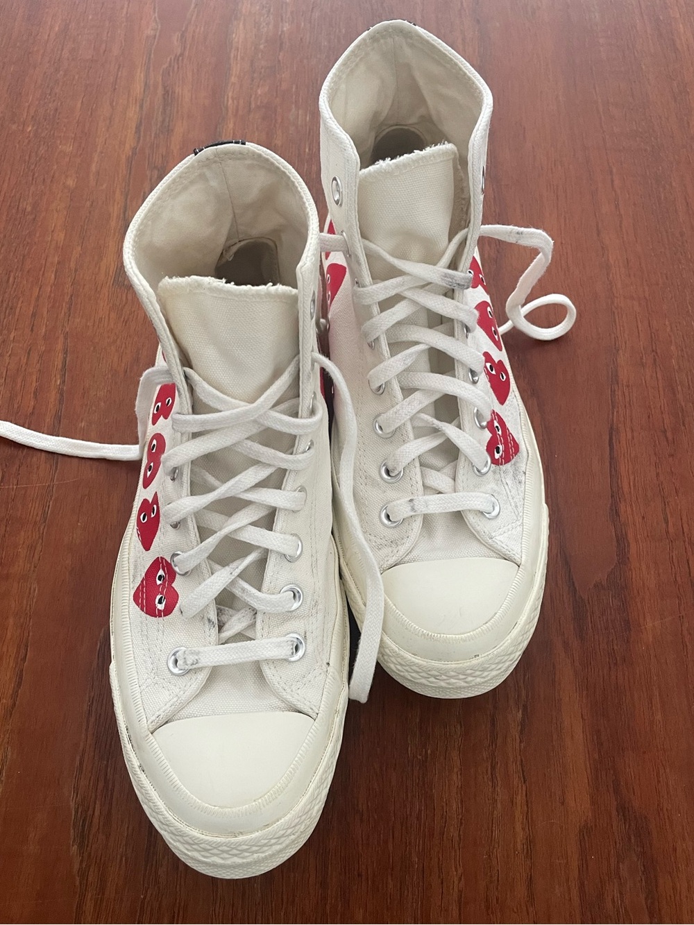 Comme des Garçons Play x Converse Canvas High Top Sneakers